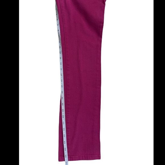 Wet Seal Juniors Low Rise Pink Denim Belted Slim Fit Jeans Size 9 - Picture 5 of 8